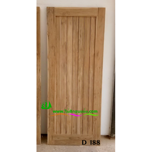 ประตูไม้สักบานเดี่ยว รหัส D188